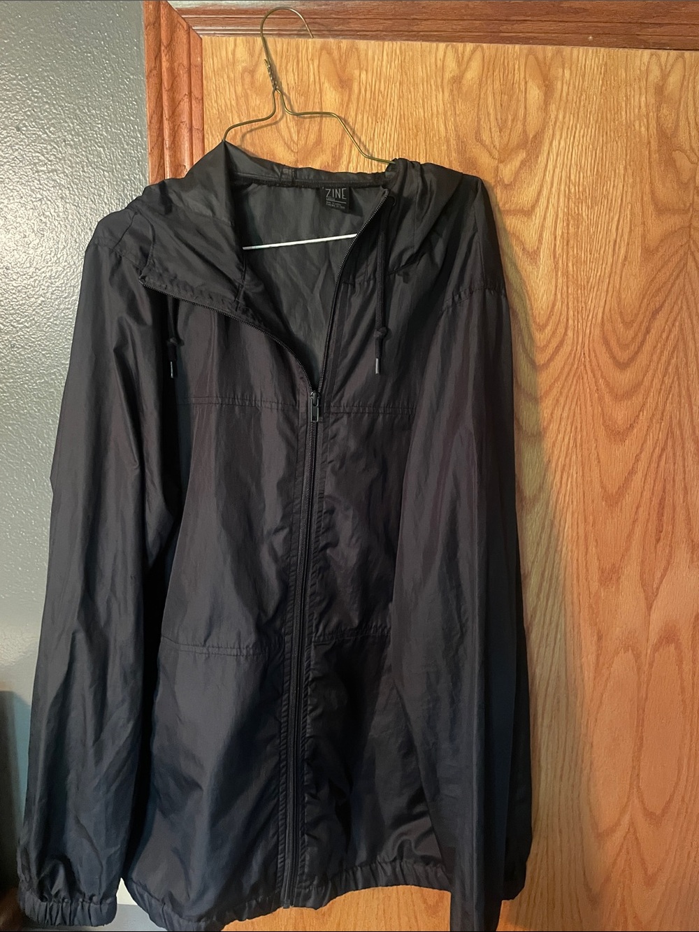 Zine Clothing Black Lightweight Hooded Jacket